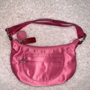 American Girl Pink Sheen Hobo Bag Y2K